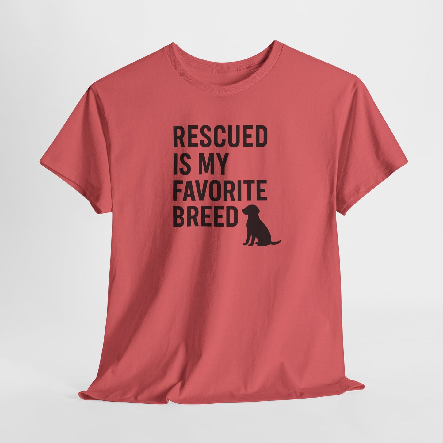 Rescued Is My Favorite Breed Silhouette Shirt
