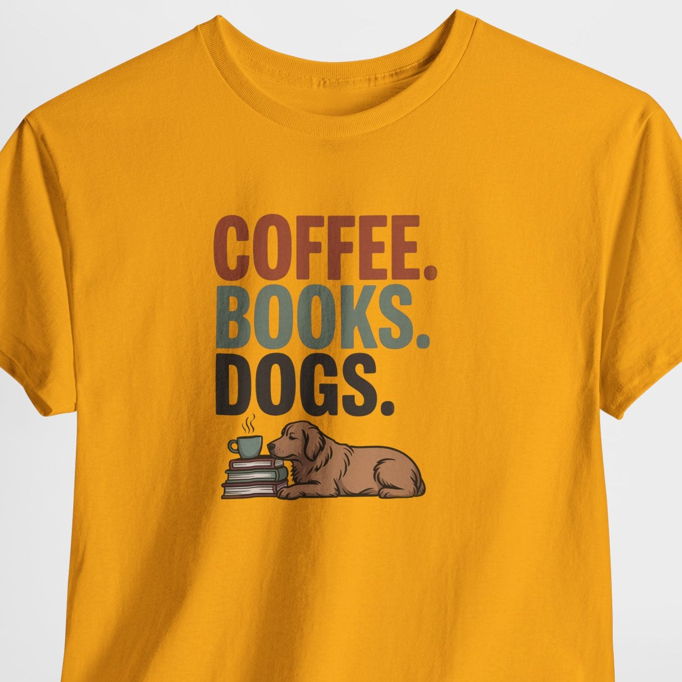 Coffee Books Dogs Shirt