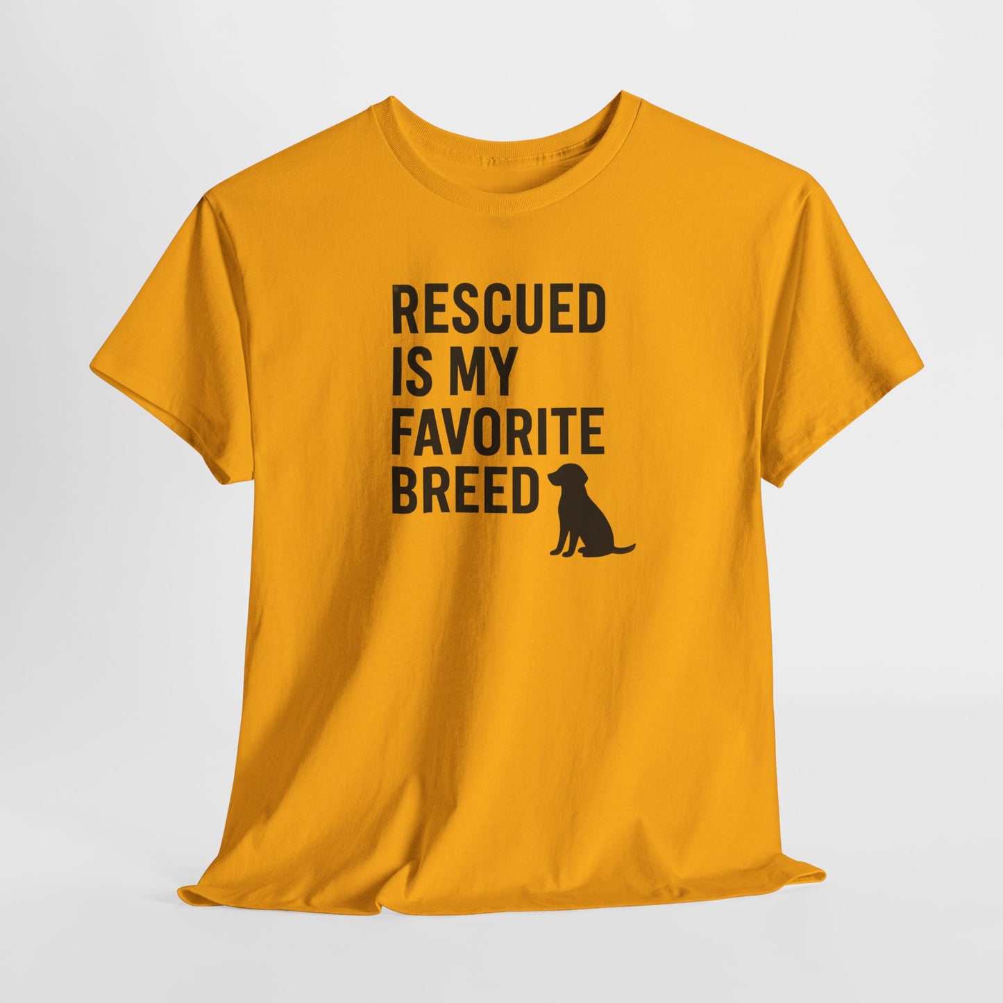 Rescued Is My Favorite Breed Silhouette Shirt