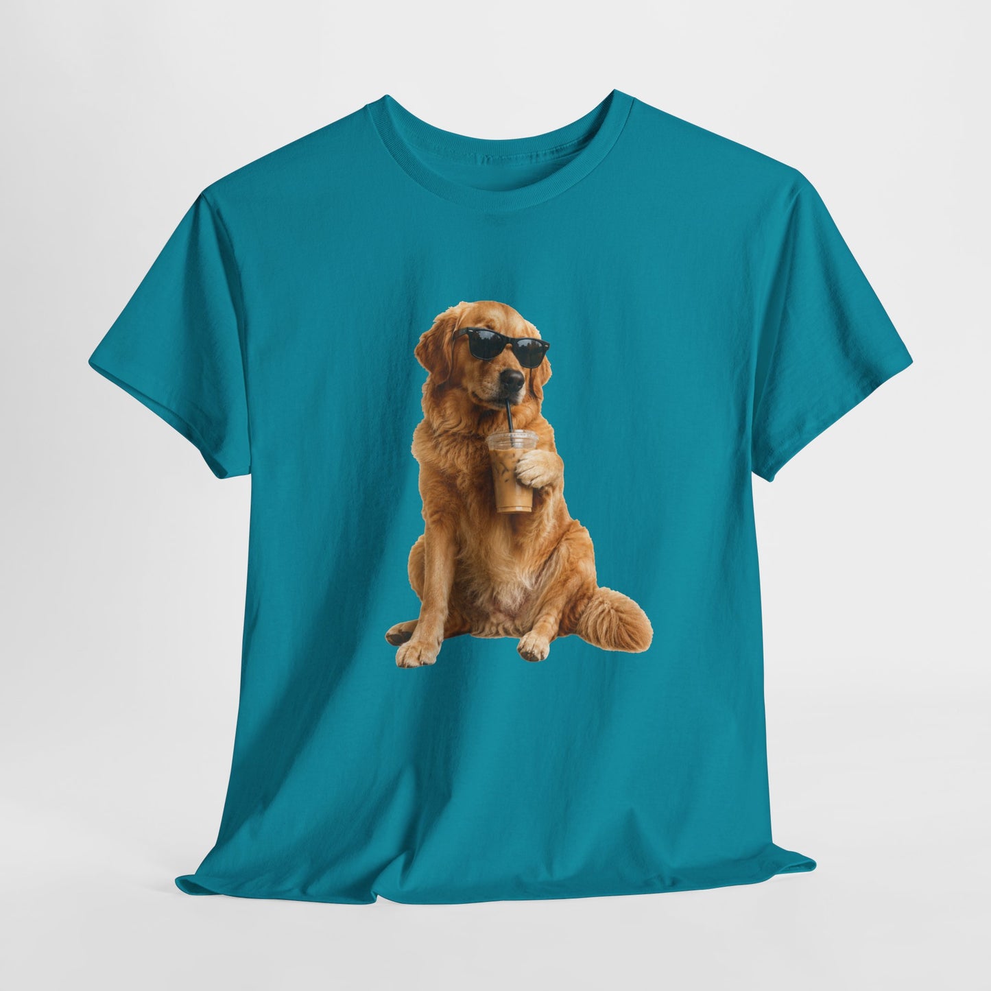 Golden Retriever Iced Coffee Shirt