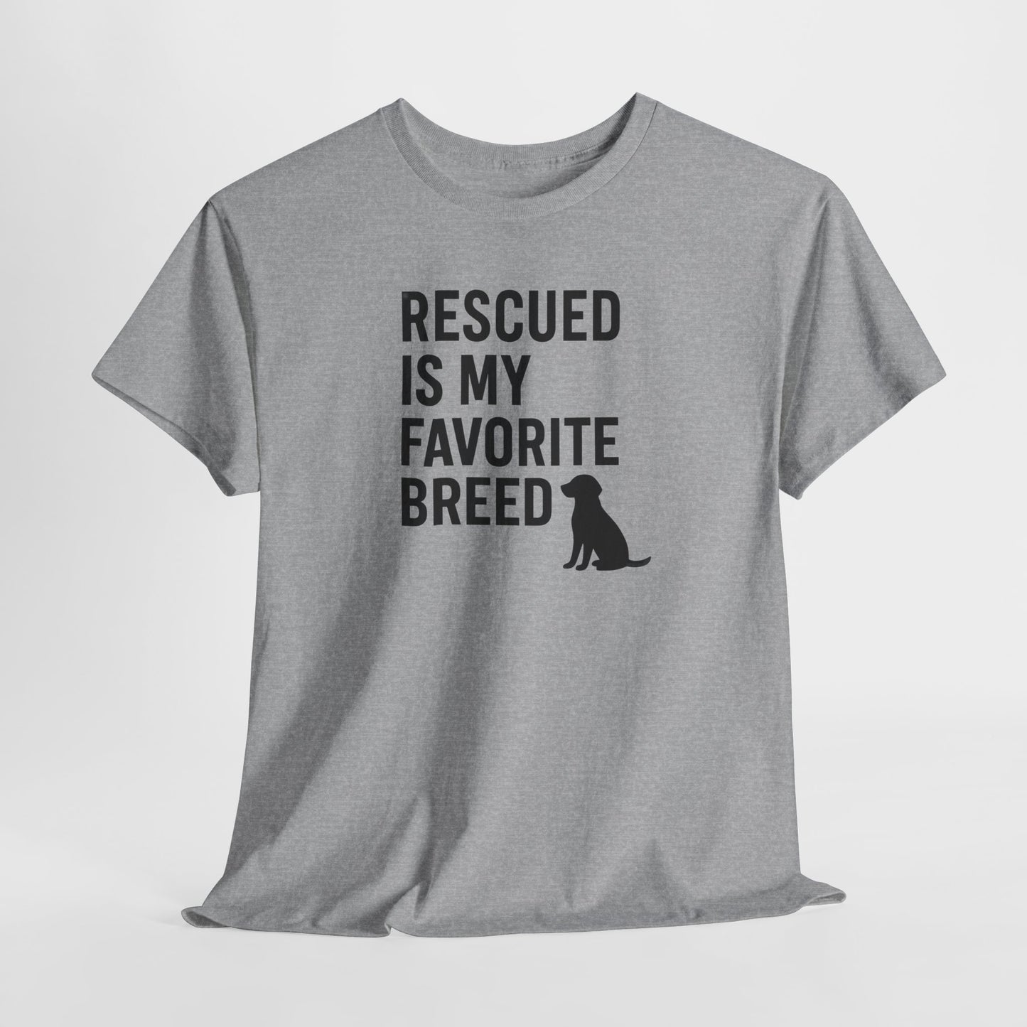 Rescued Is My Favorite Breed Silhouette Shirt