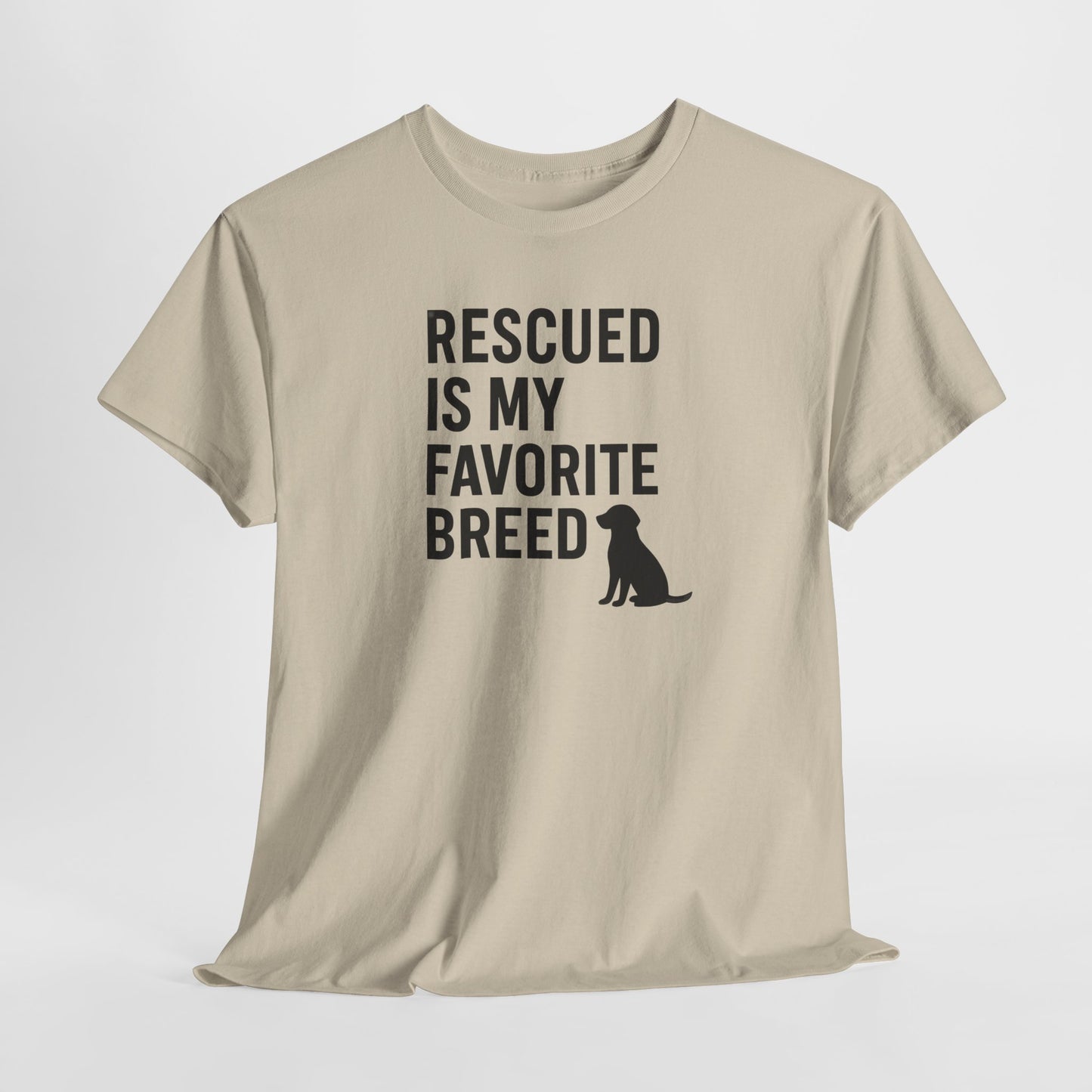 Rescued Is My Favorite Breed Silhouette Shirt