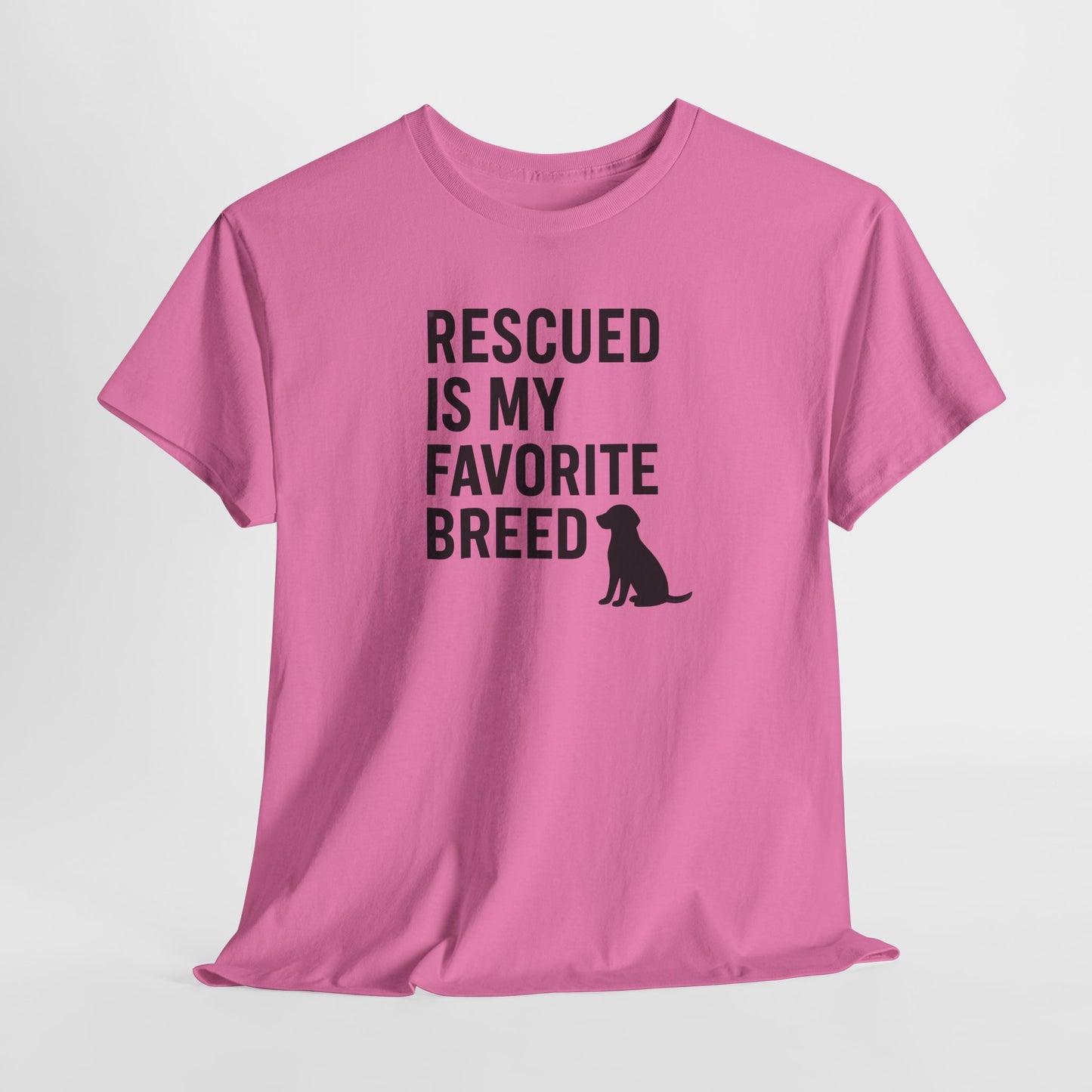 Rescued Is My Favorite Breed Silhouette Shirt