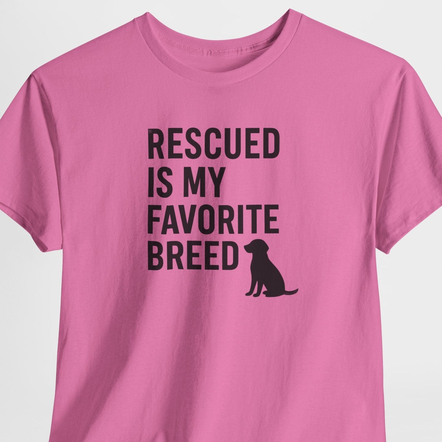 Rescued Is My Favorite Breed Silhouette Shirt