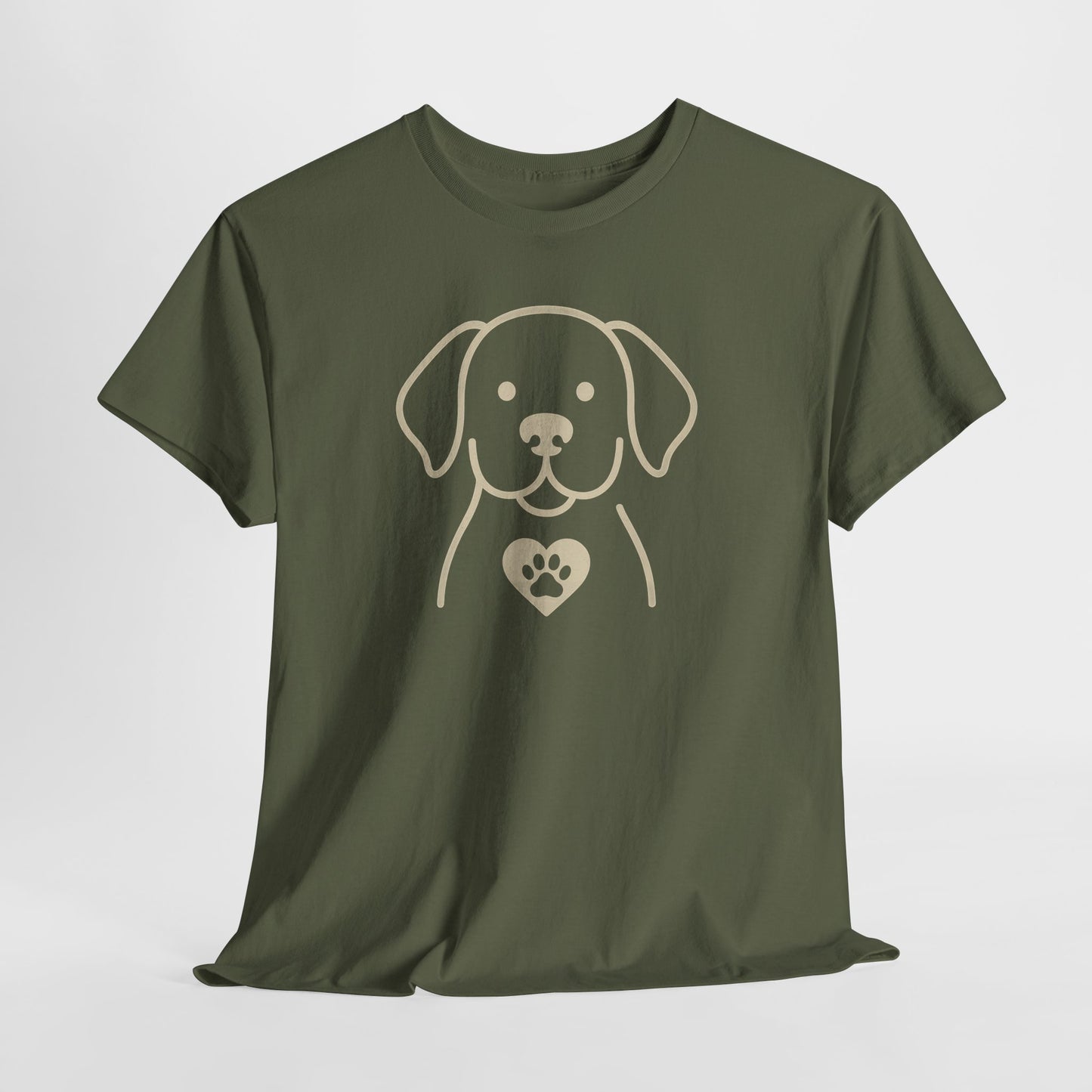Golden Love Paw Silhouette Shirt