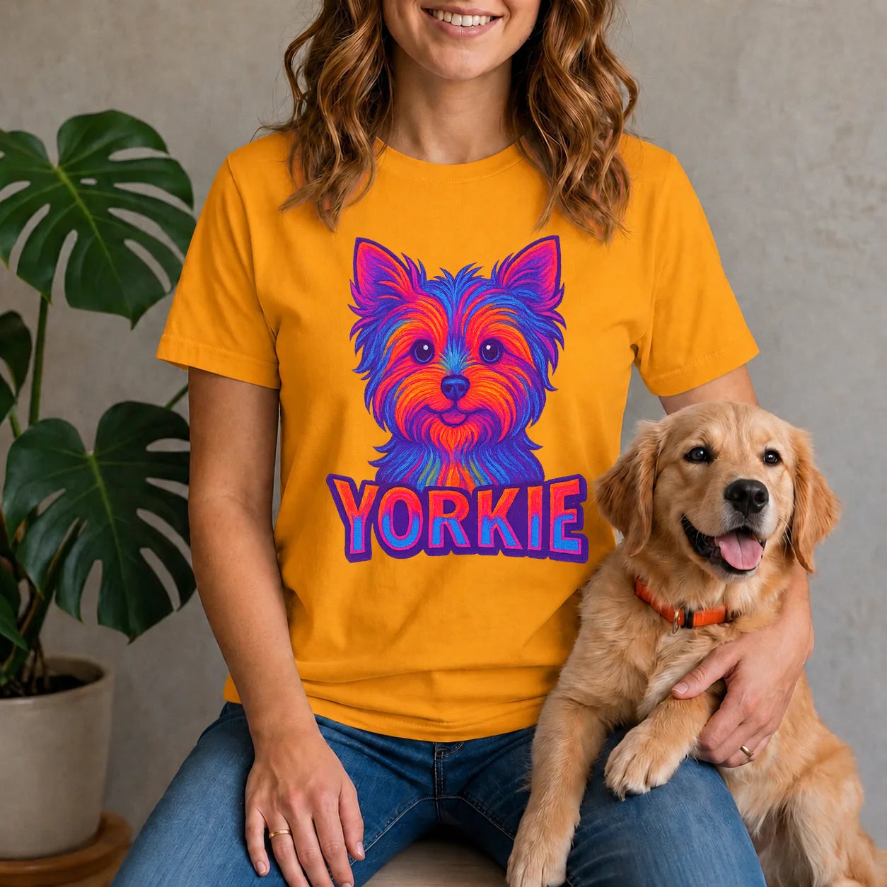 Neon Yorkie Shirt