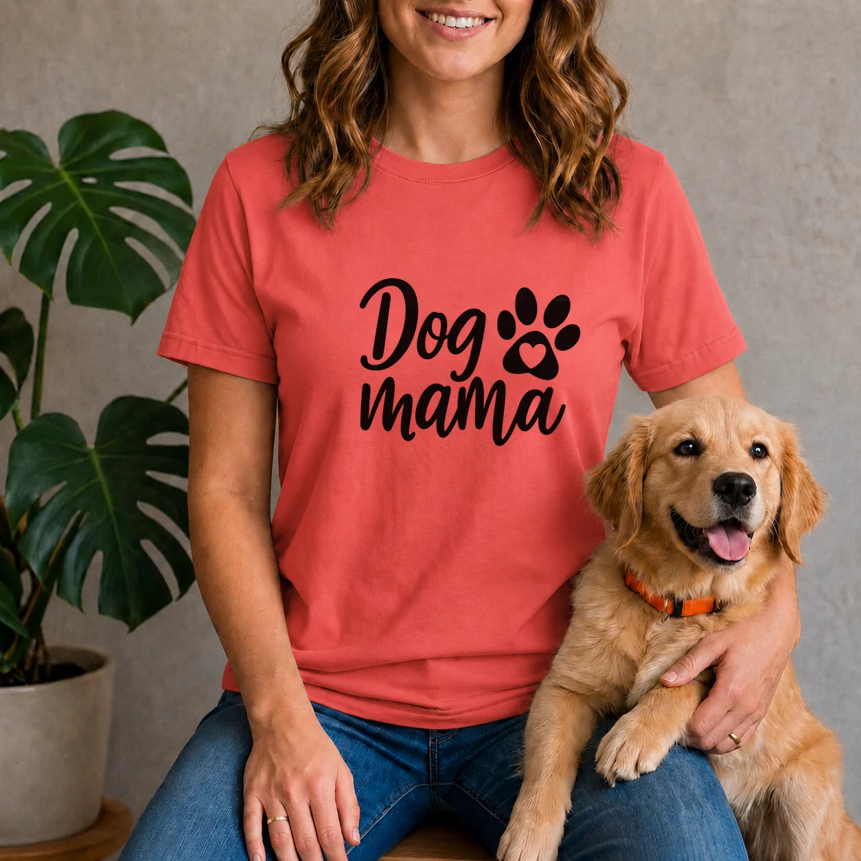 Dog Mama Heart Paw Shirt