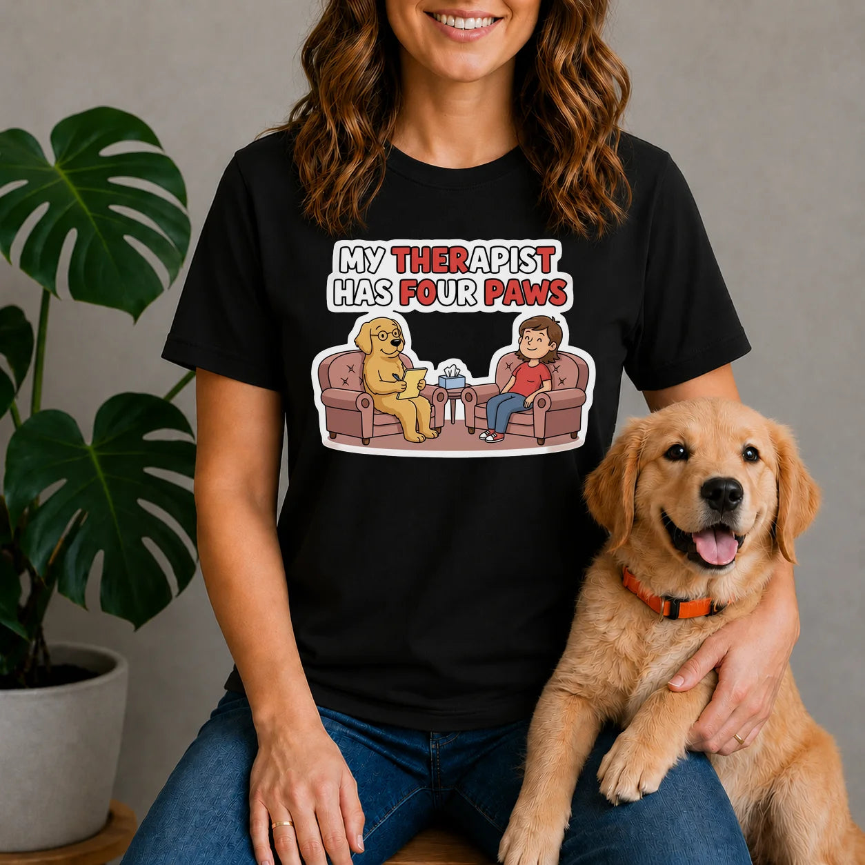My Therapist Has Four Paws Shirt