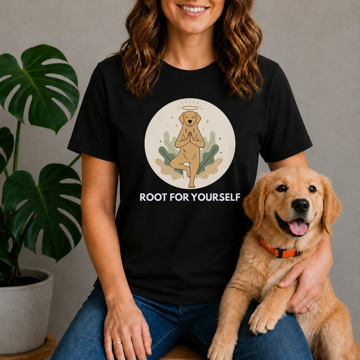 Dog Yoga Shirt – Root For Yourself Shirt