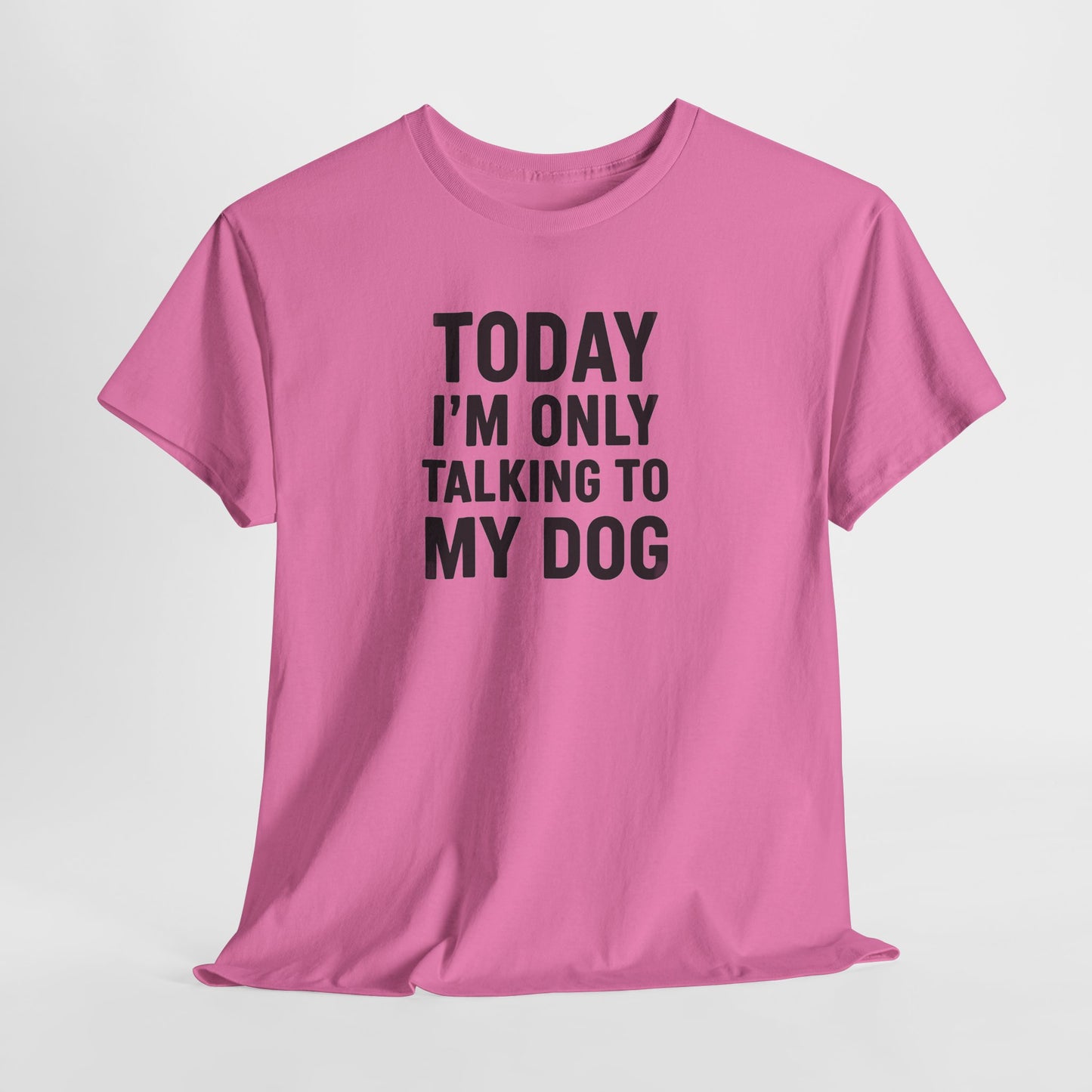 Today Im Only Talking To My Dog Text Shirt