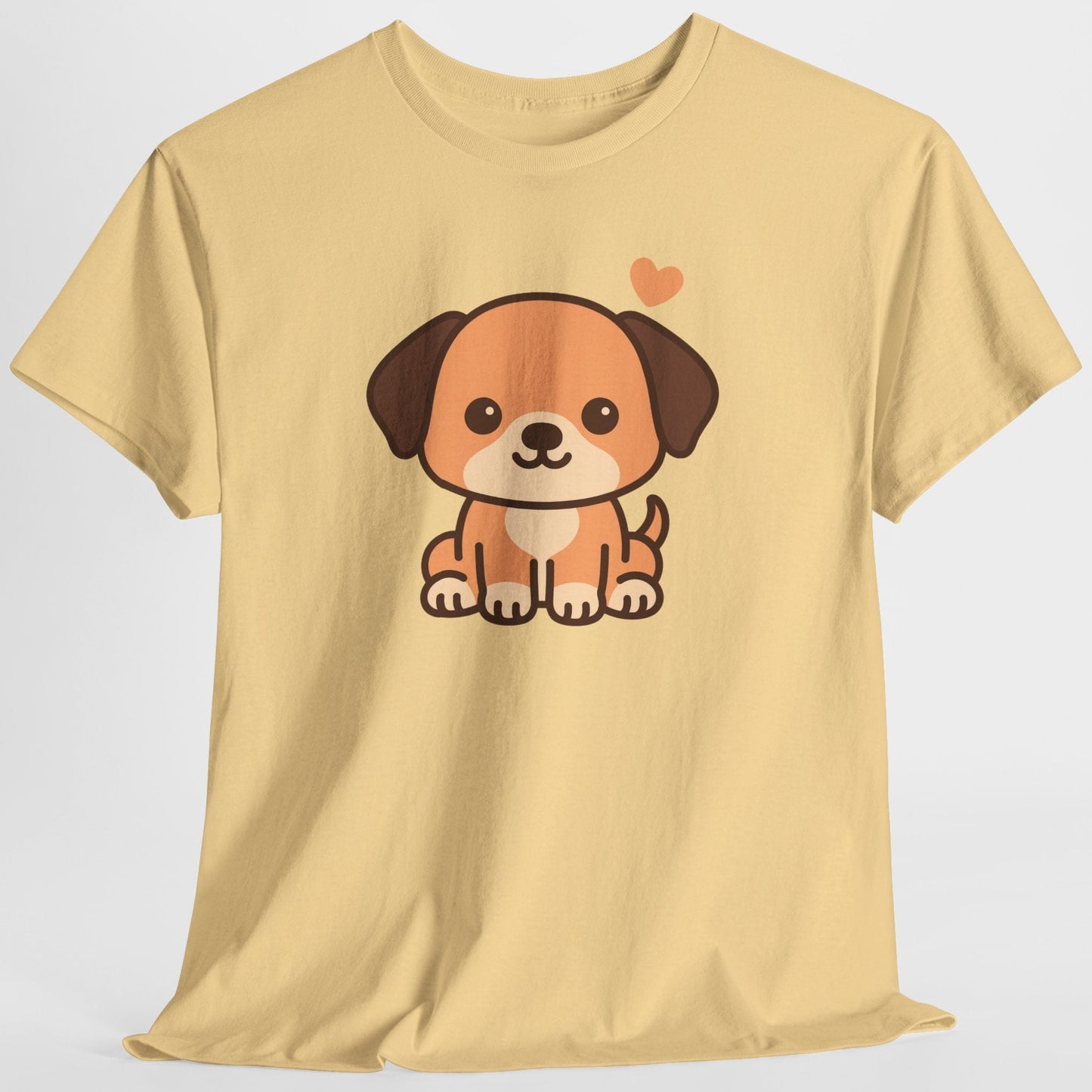 Cute Kawaii Dog with Heart Shirt