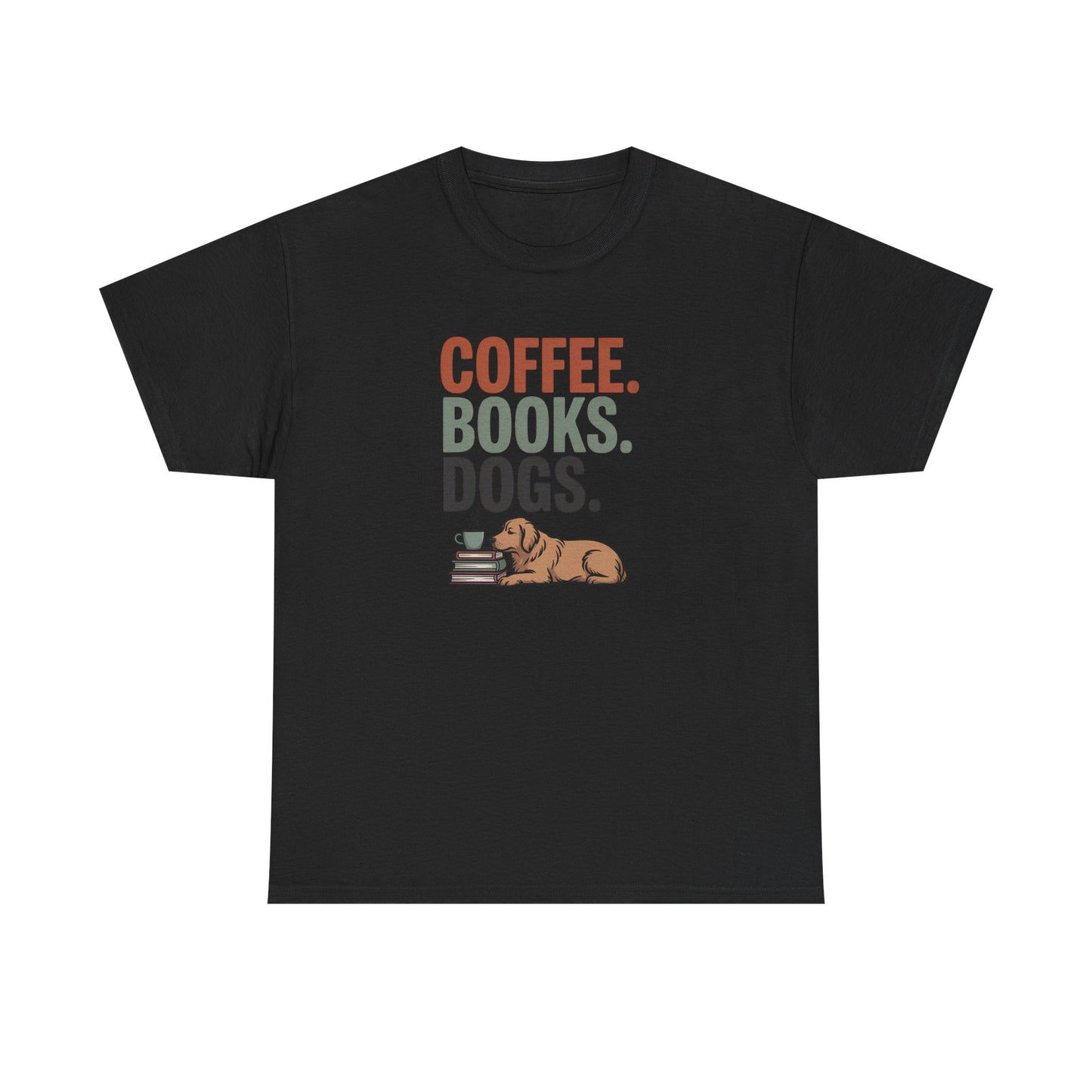 Coffee Books Dogs Shirt