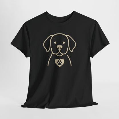 Golden Love Paw Silhouette Shirt