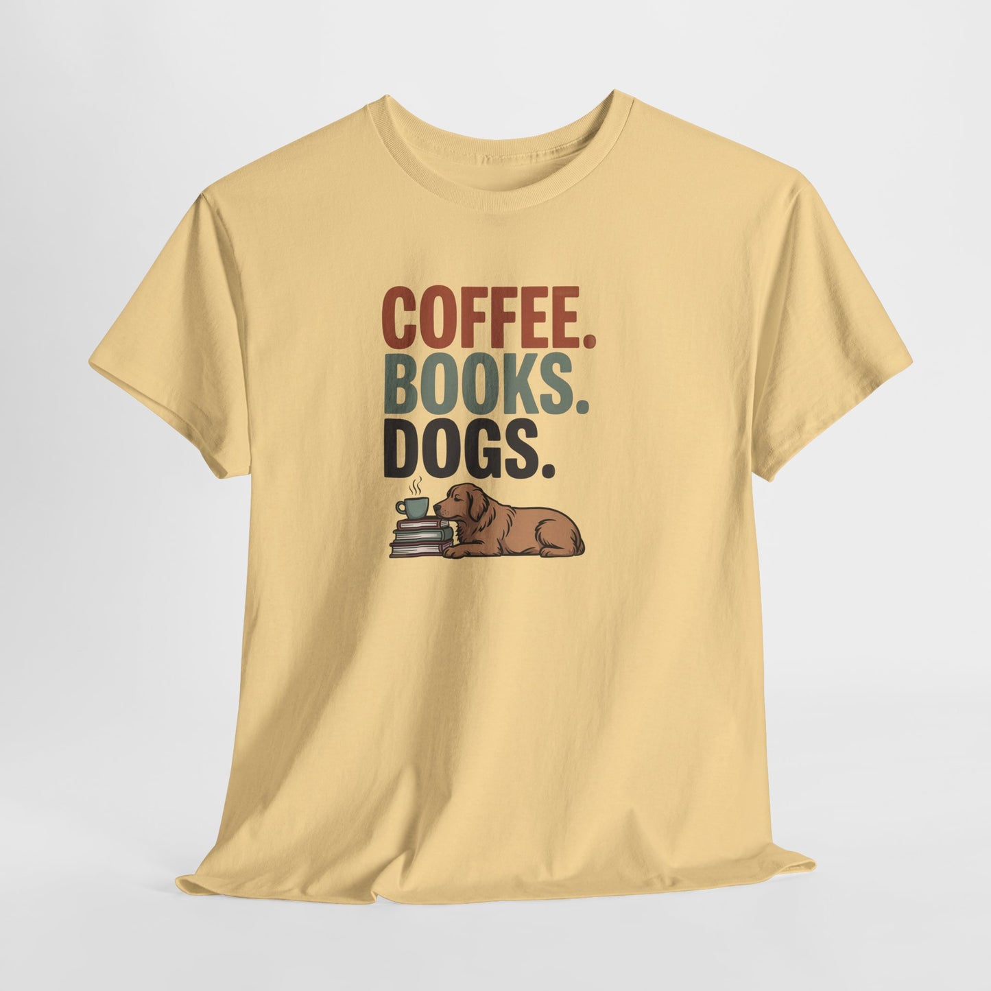 Coffee Books Dogs Shirt