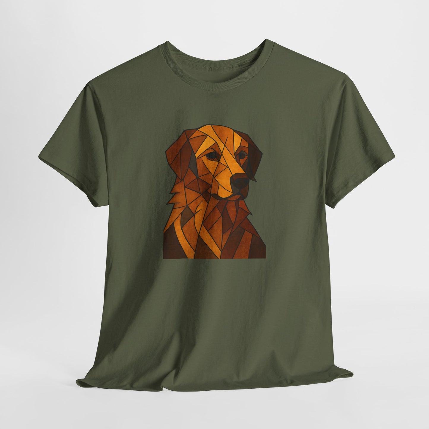 Stained Glass Golden Retriever Shirt
