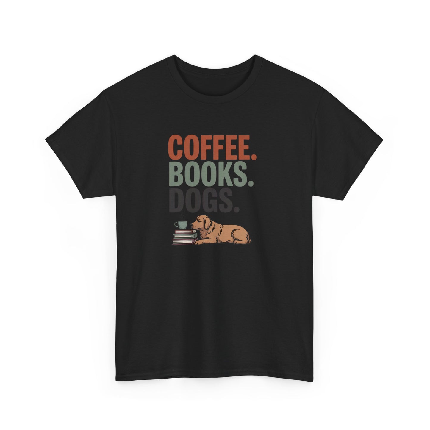 Coffee Books Dogs Shirt
