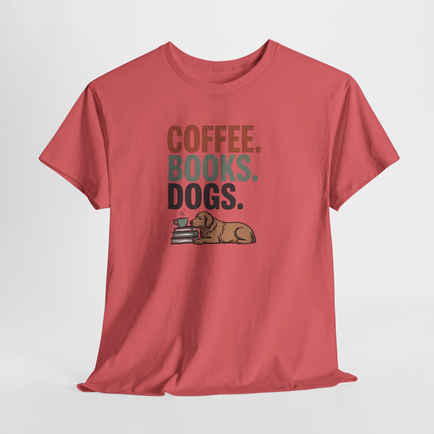 Coffee Books Dogs Shirt