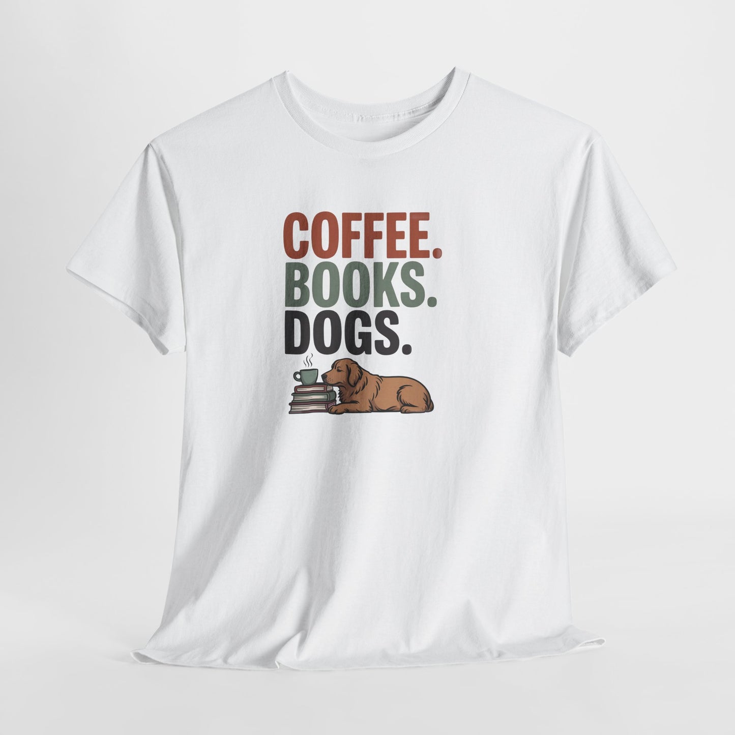 Coffee Books Dogs Shirt