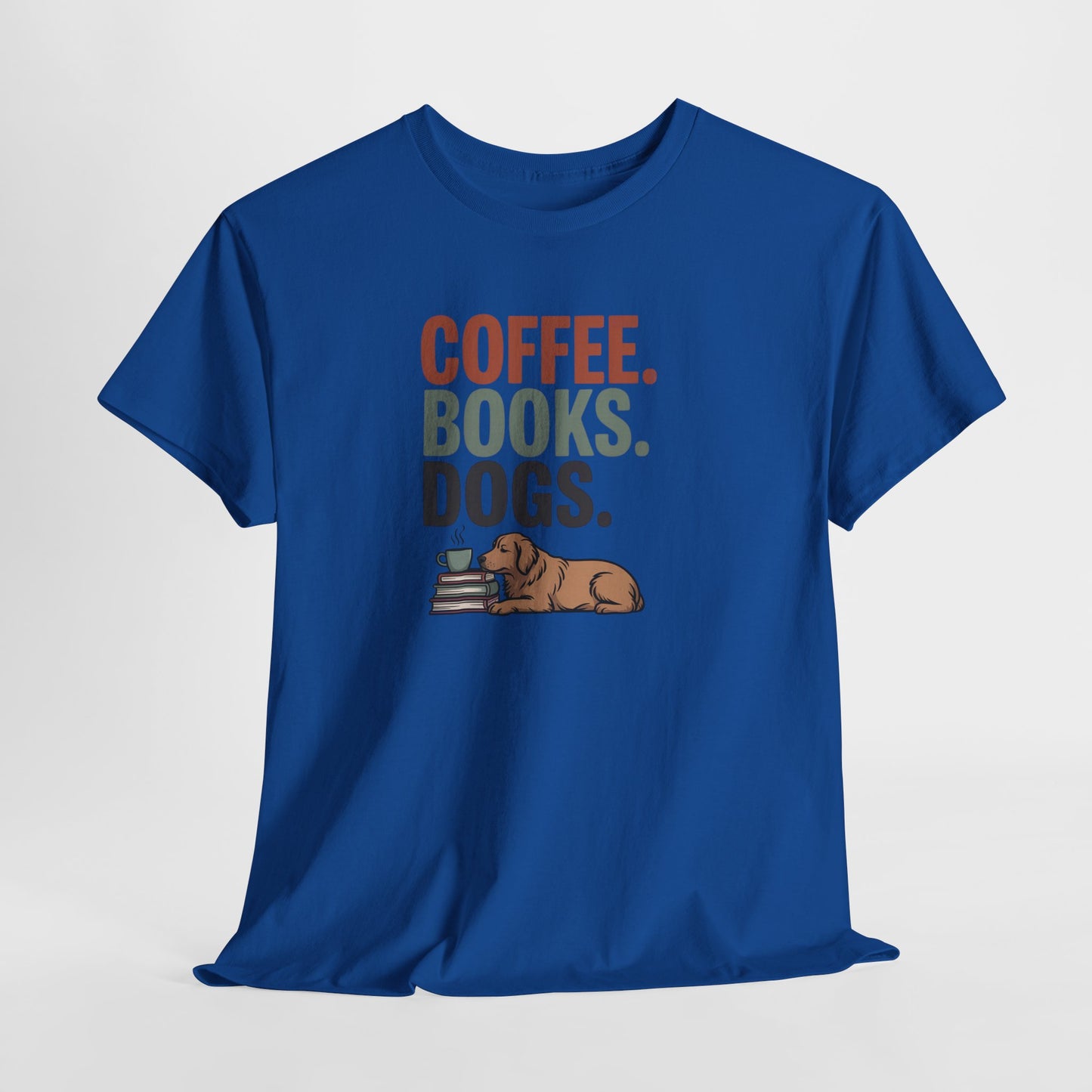 Coffee Books Dogs Shirt