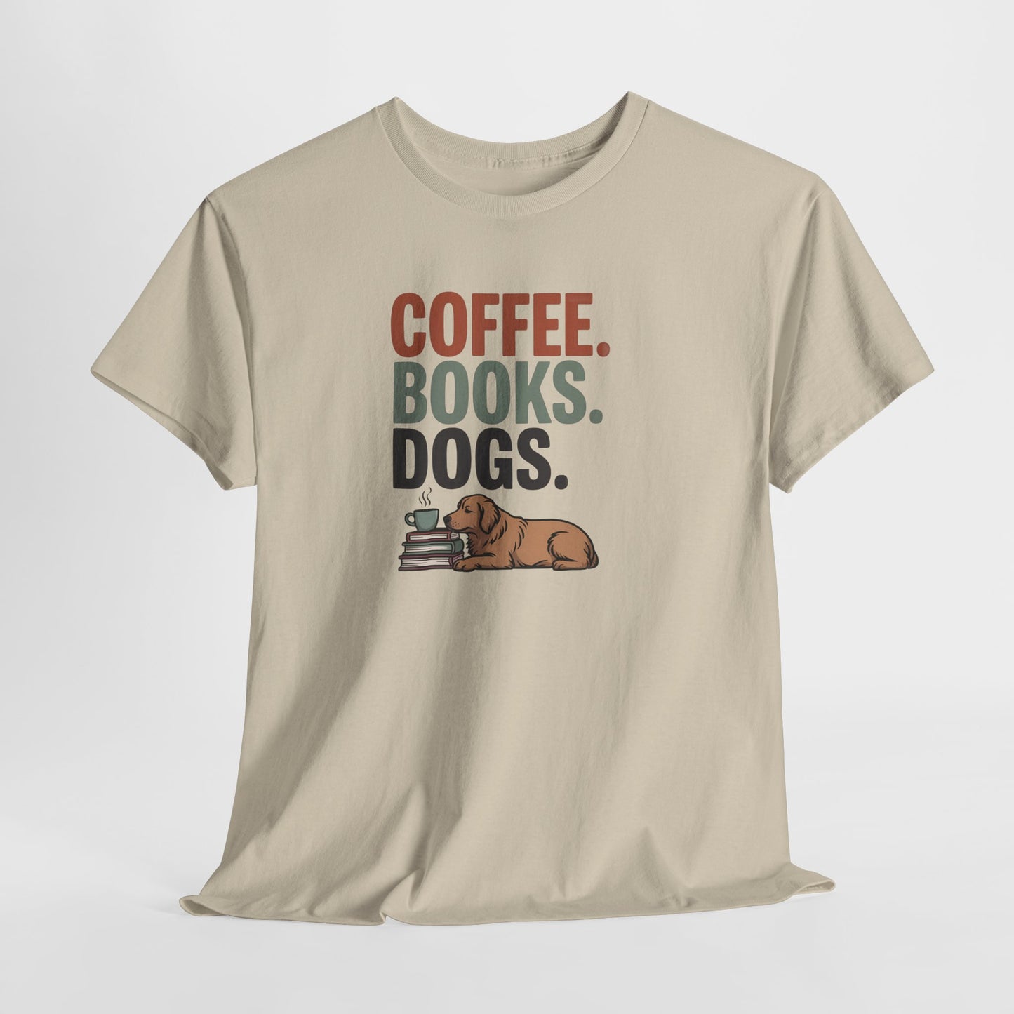 Coffee Books Dogs Shirt