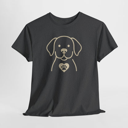 Golden Love Paw Silhouette Shirt