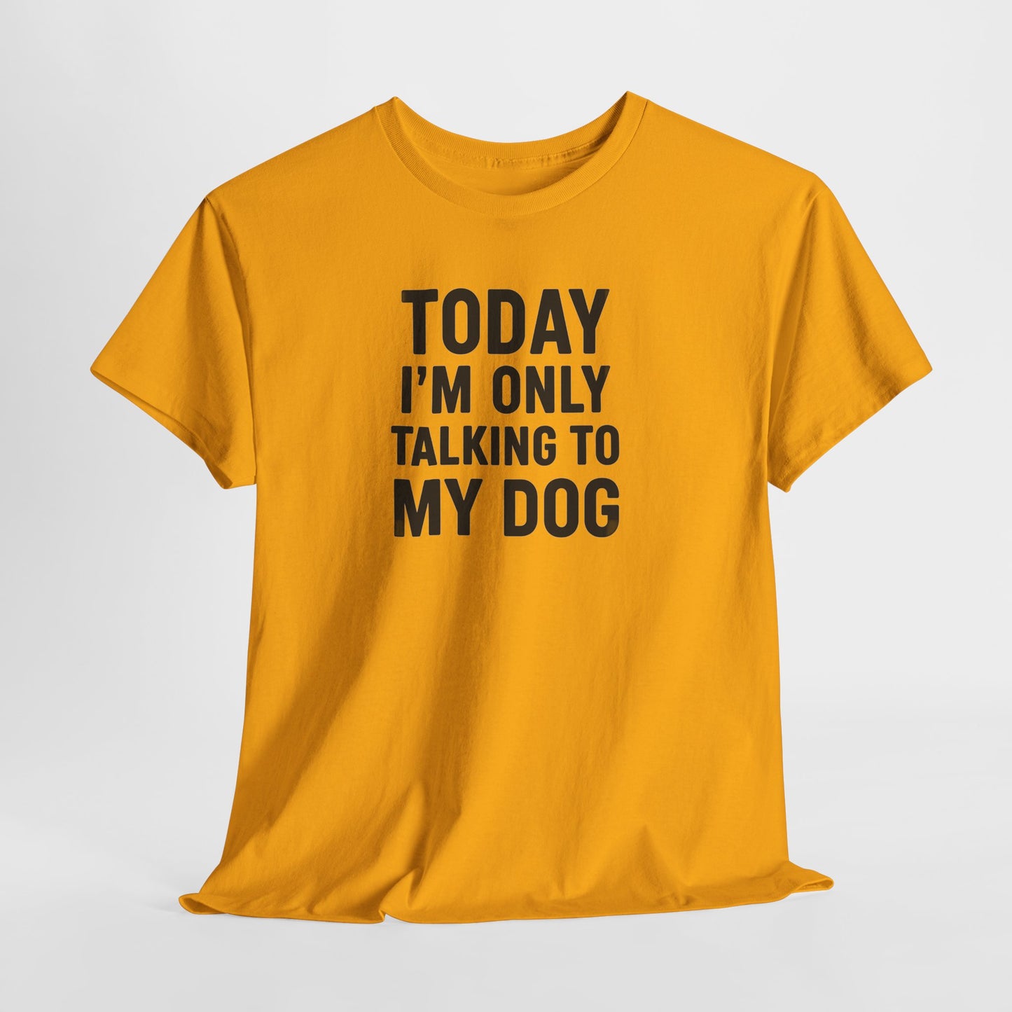 Today Im Only Talking To My Dog Text Shirt