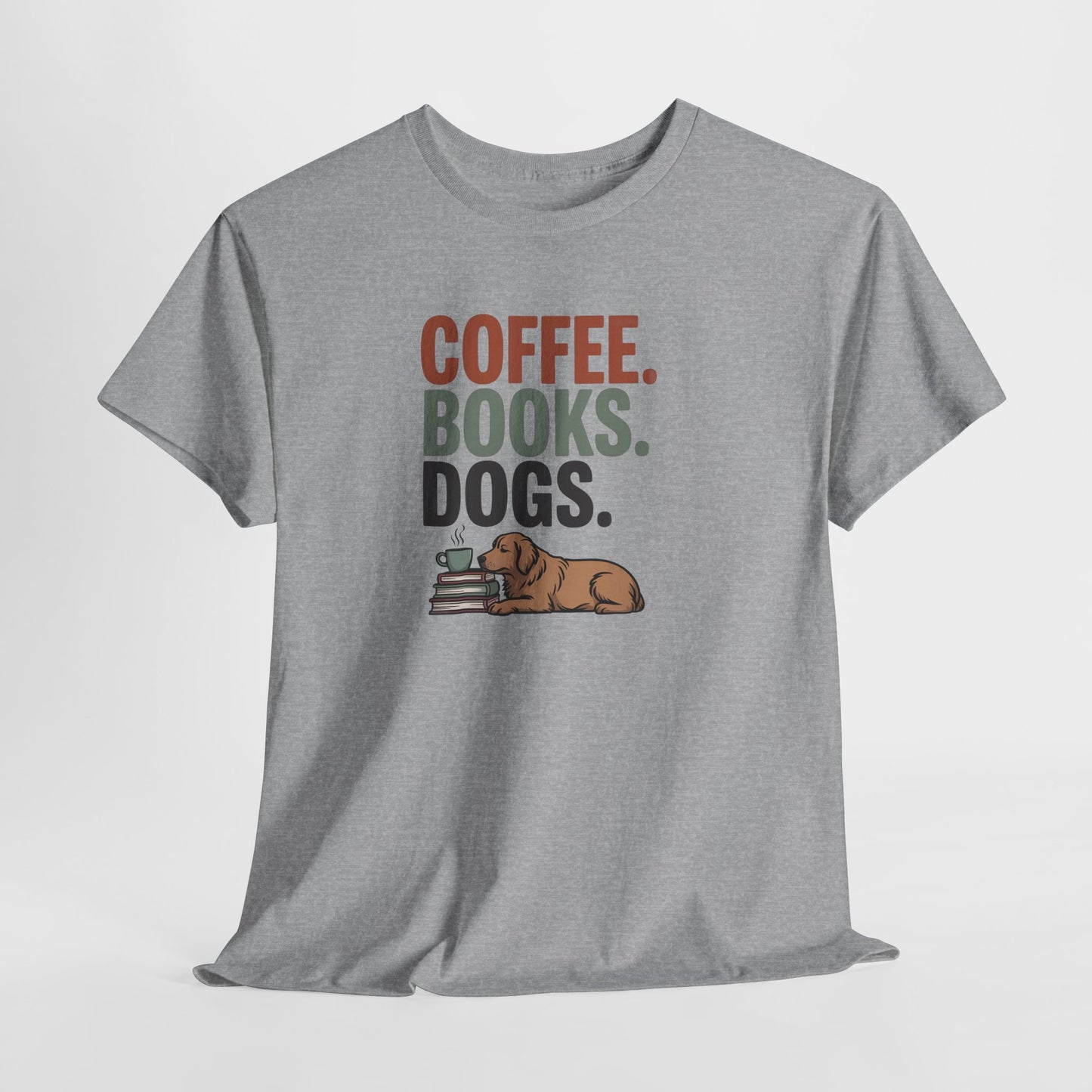 Coffee Books Dogs Shirt