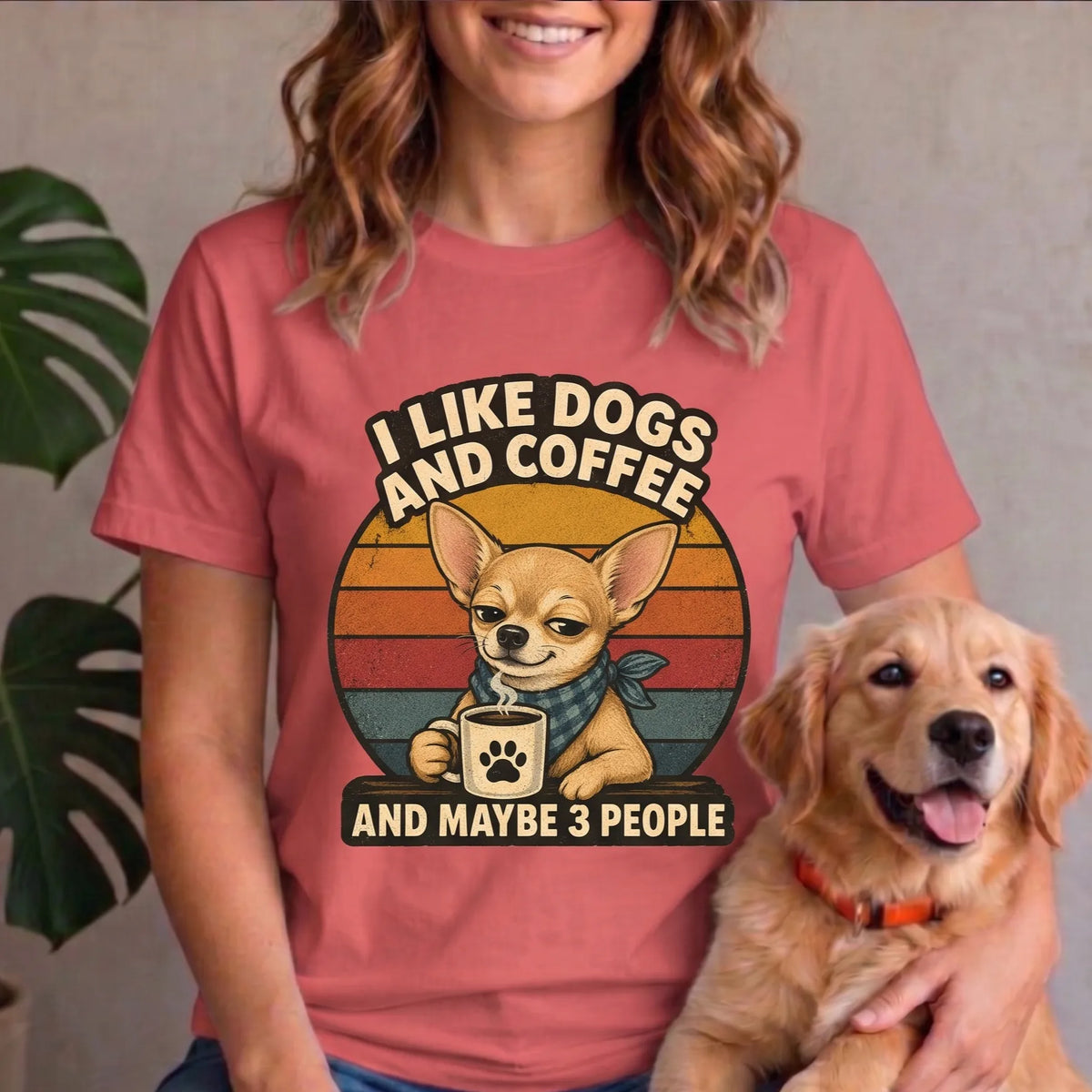 Coffee & Dogs Chihuahua Shirt