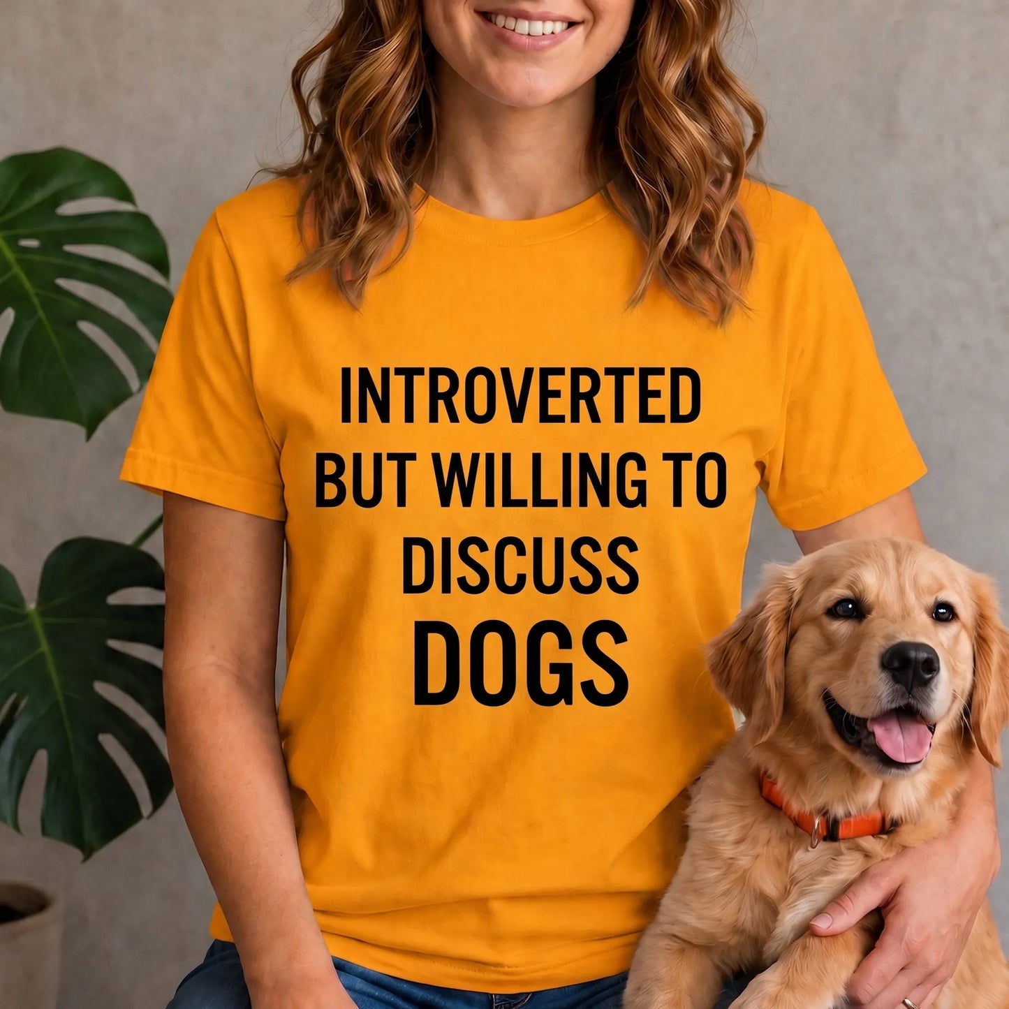 Introverted but willing to discuss dogs shirt