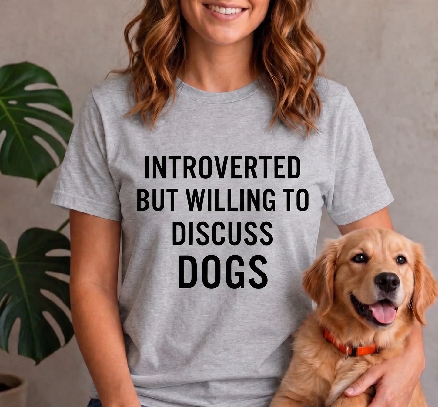 Introverted but willing to discuss dogs shirt