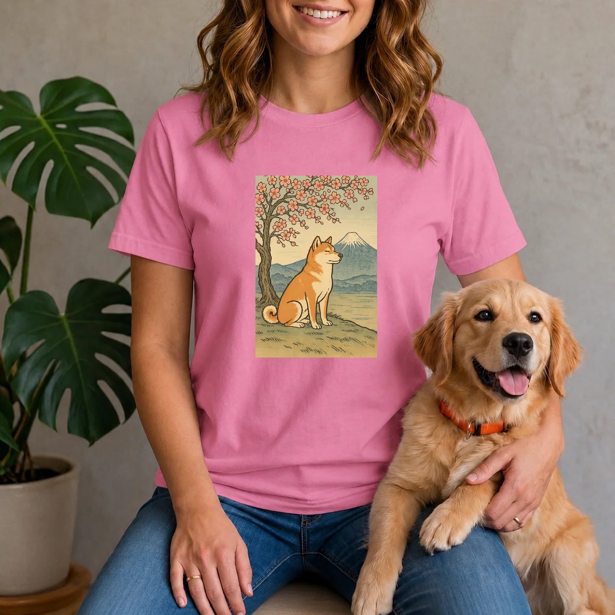 Cherry Blossom Shiba Inu Shirt