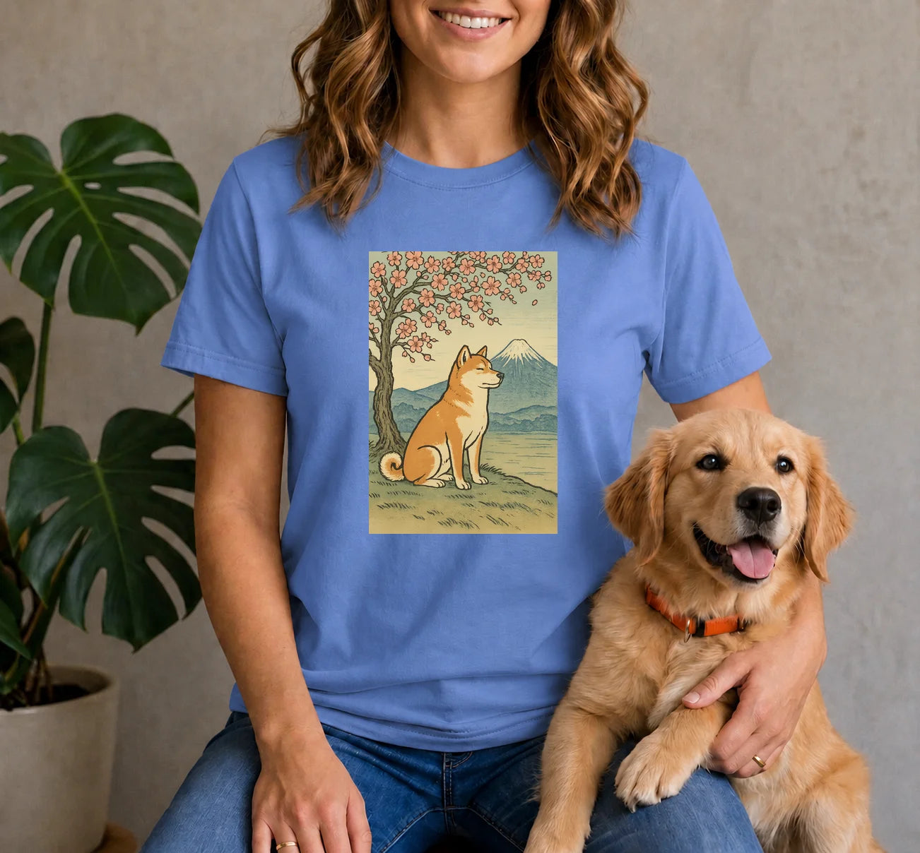 Cherry Blossom Shiba Inu Shirt