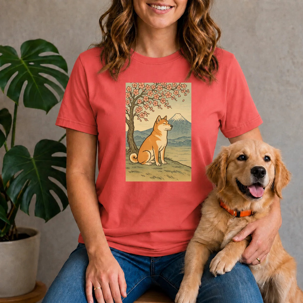 Cherry Blossom Shiba Inu Shirt