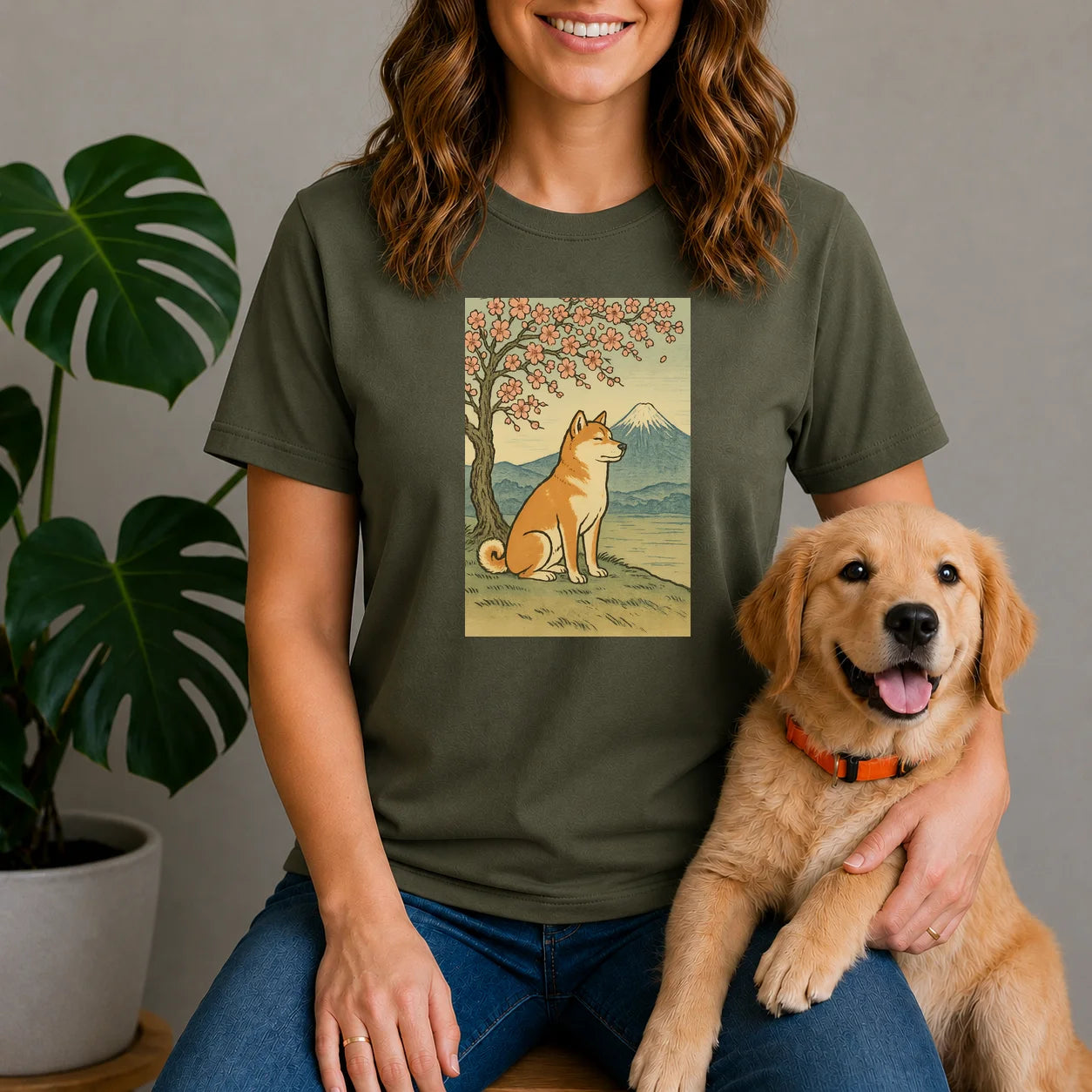 Cherry Blossom Shiba Inu Shirt