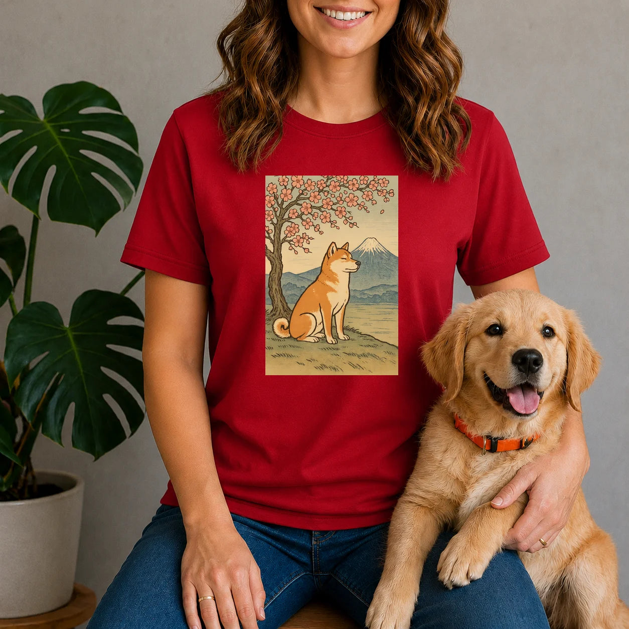 Cherry Blossom Shiba Inu Shirt