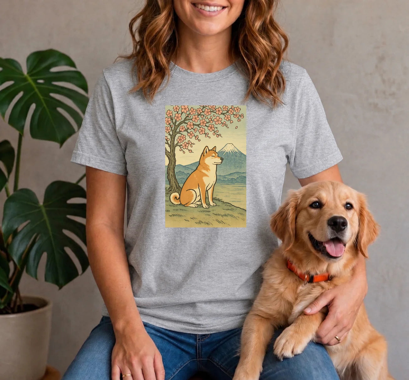 Cherry Blossom Shiba Inu Shirt