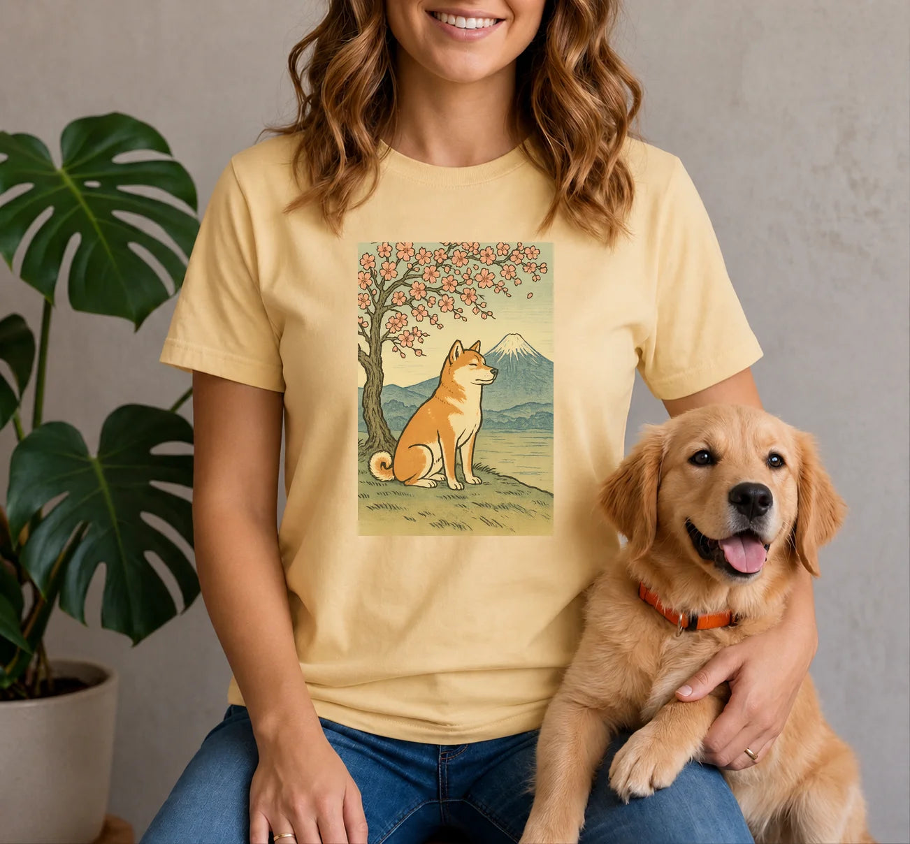 Cherry Blossom Shiba Inu Shirt