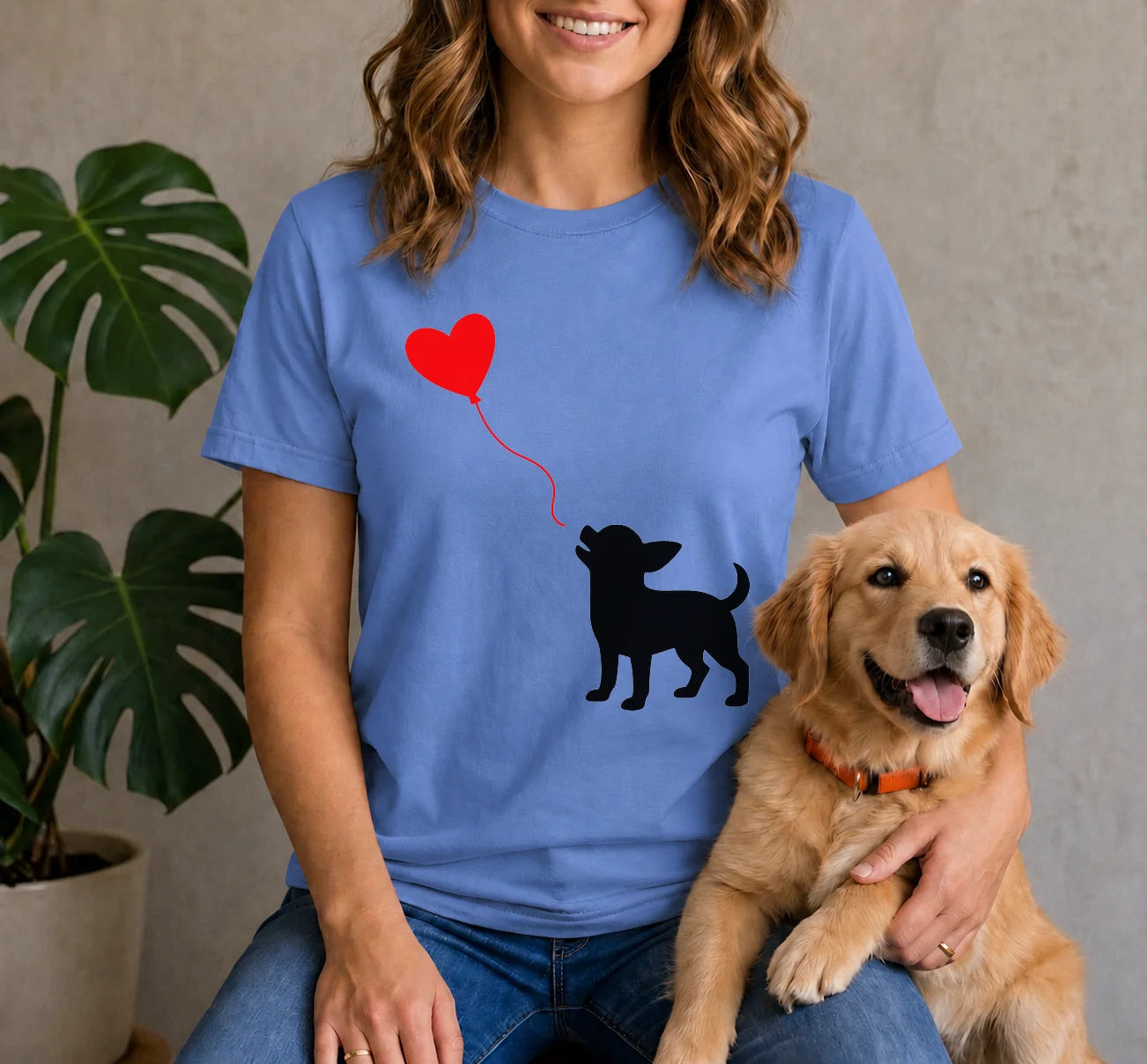 Chihuahua Heart Balloon Shirt