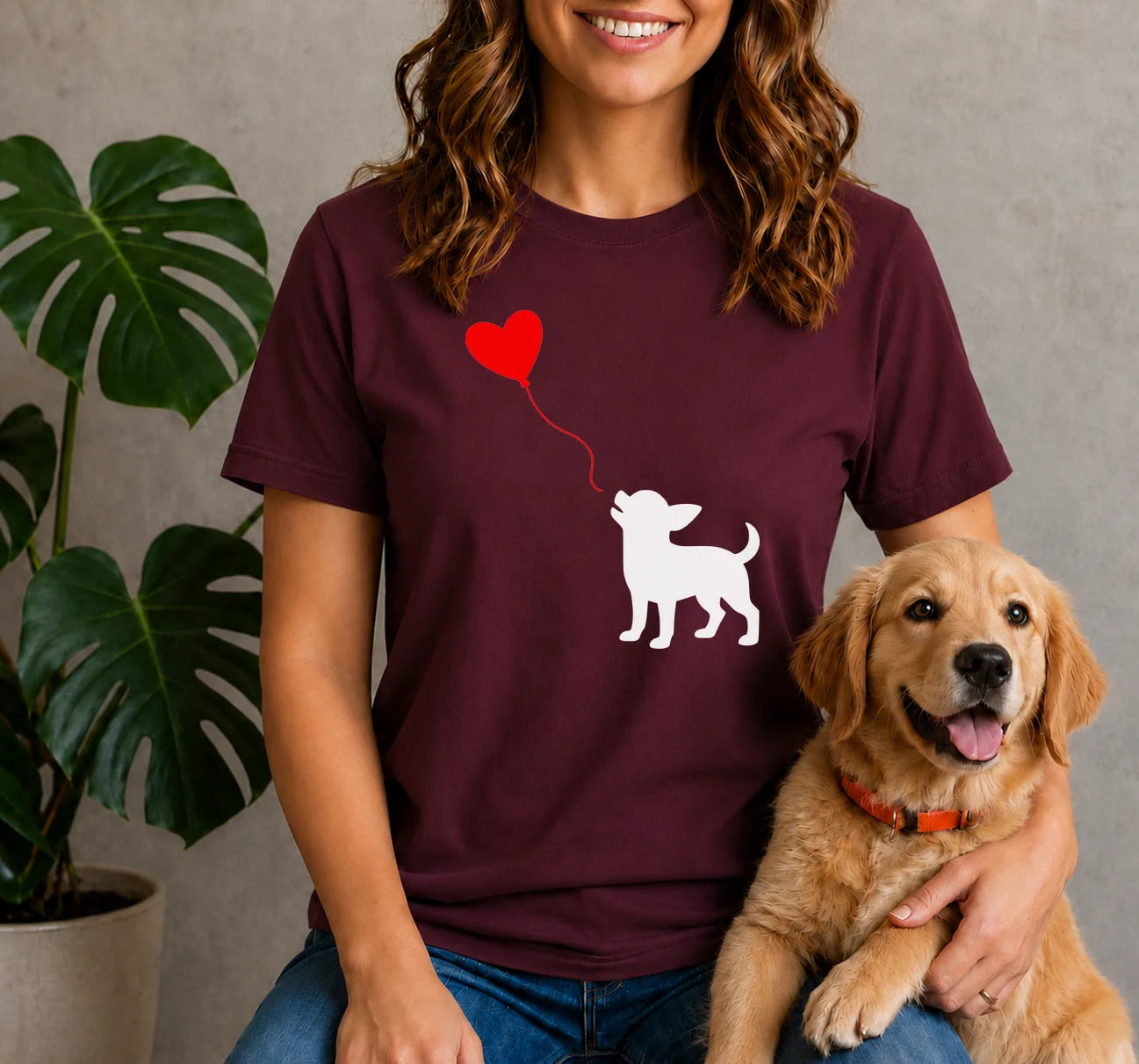 Chihuahua Heart Balloon Shirt