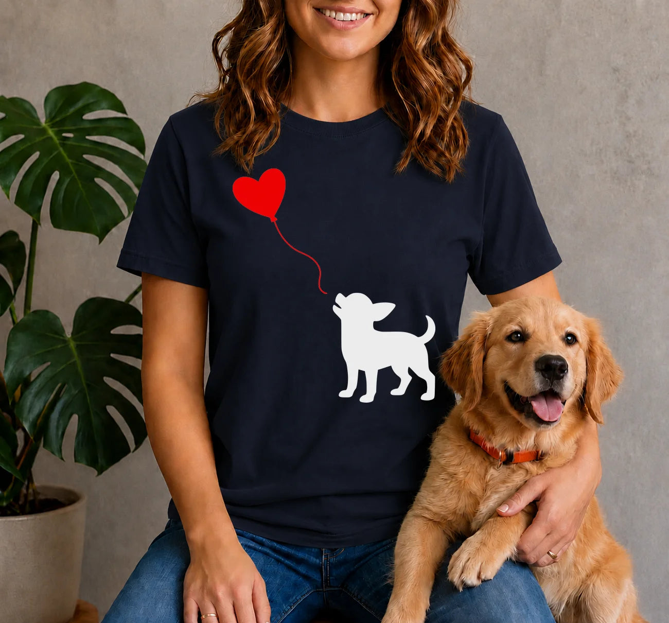 Chihuahua Heart Balloon Shirt