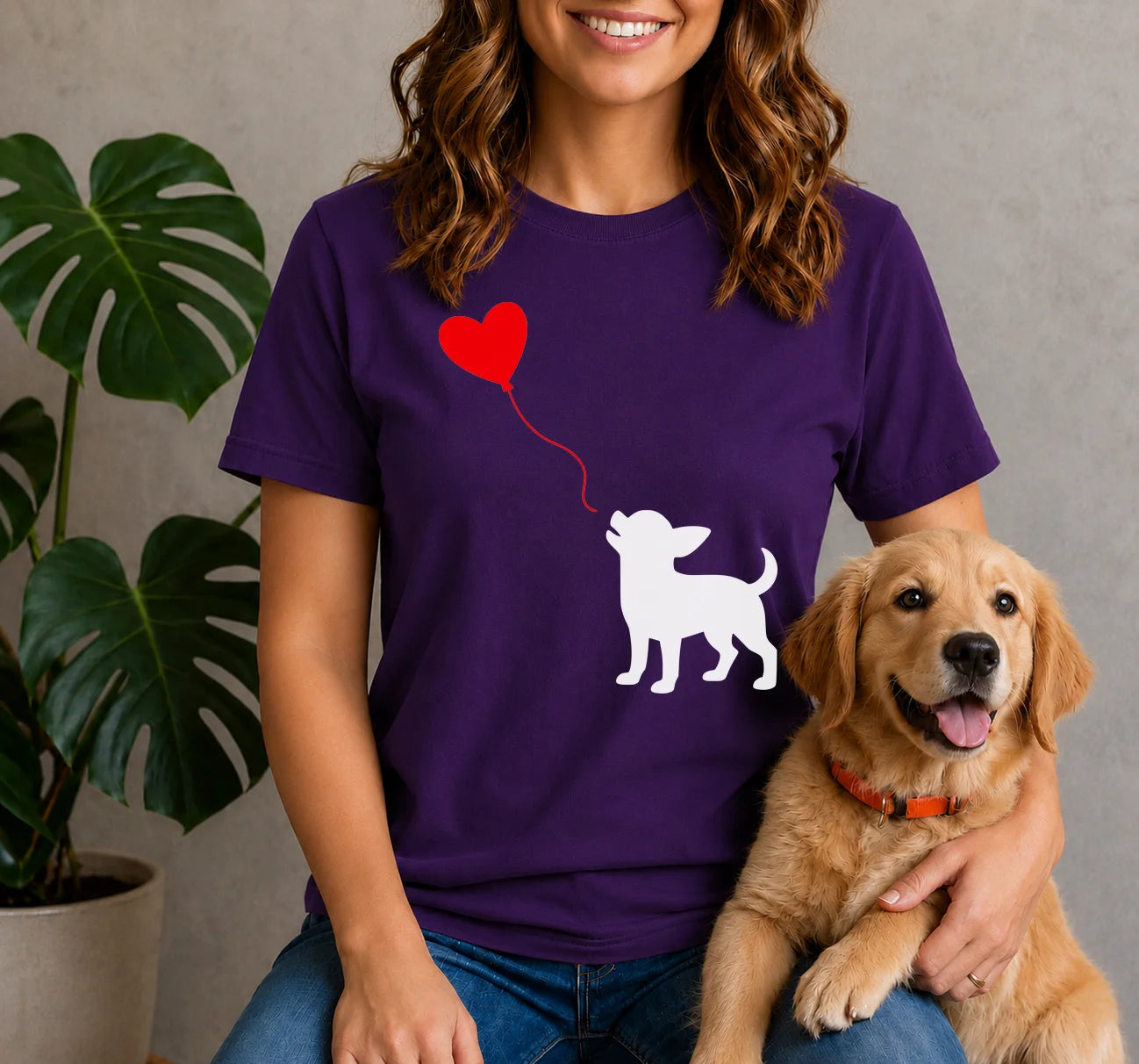 Chihuahua Heart Balloon Shirt