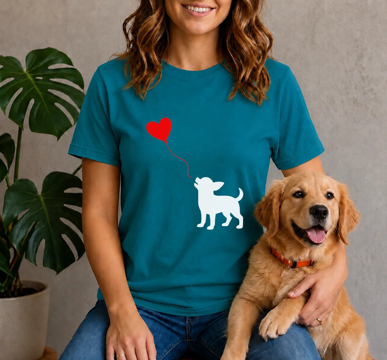 Chihuahua Heart Balloon Shirt
