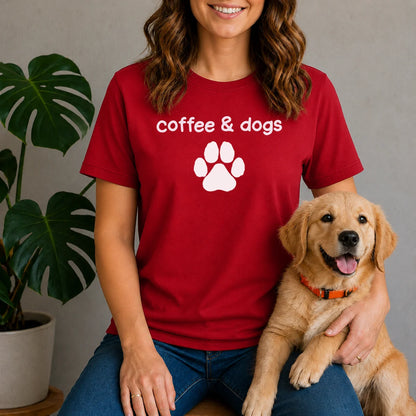 Coffee and Dog Paws Shirt