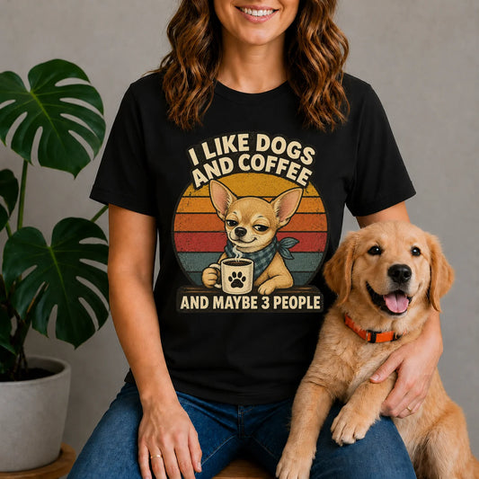 Coffee & Dogs Chihuahua Shirt