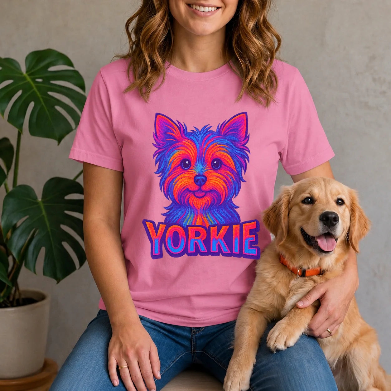 Neon Yorkie Shirt