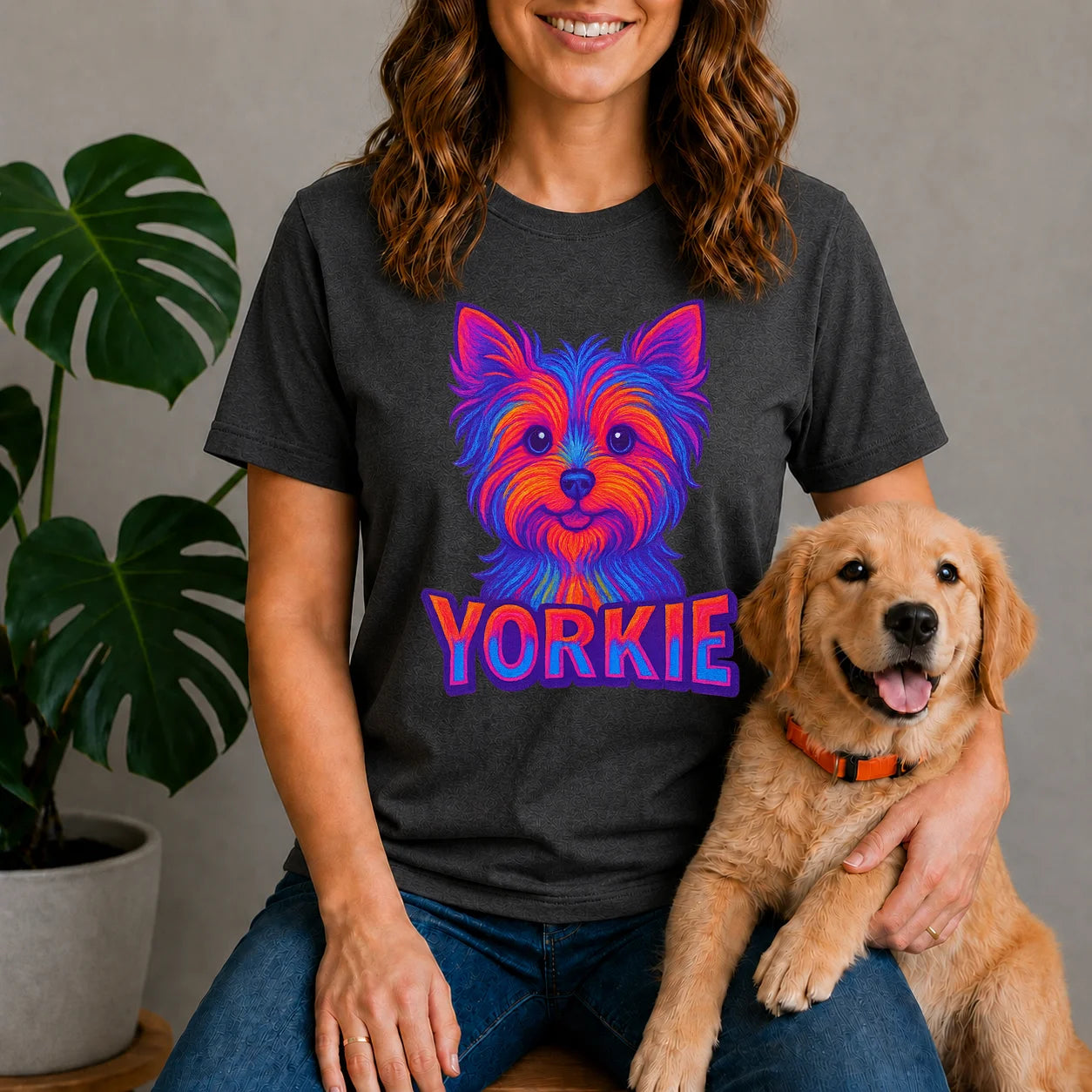 Neon Yorkie Shirt