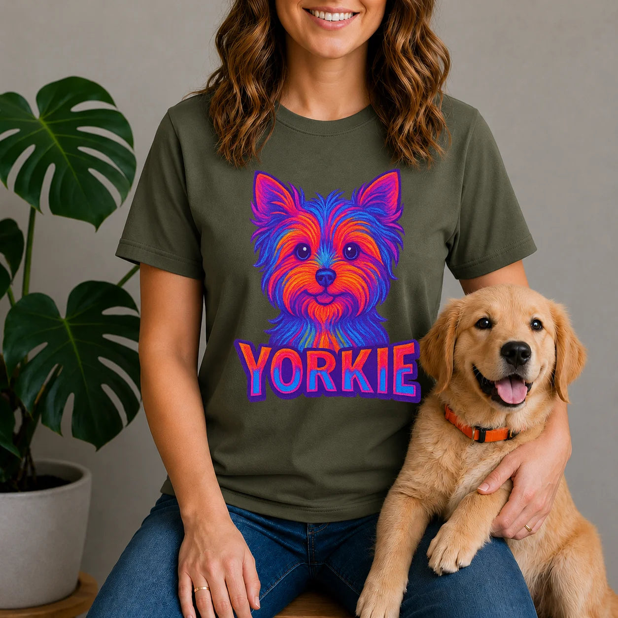 Neon Yorkie Shirt