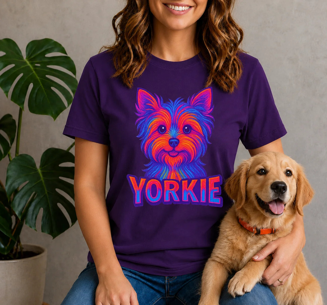 Neon Yorkie Shirt