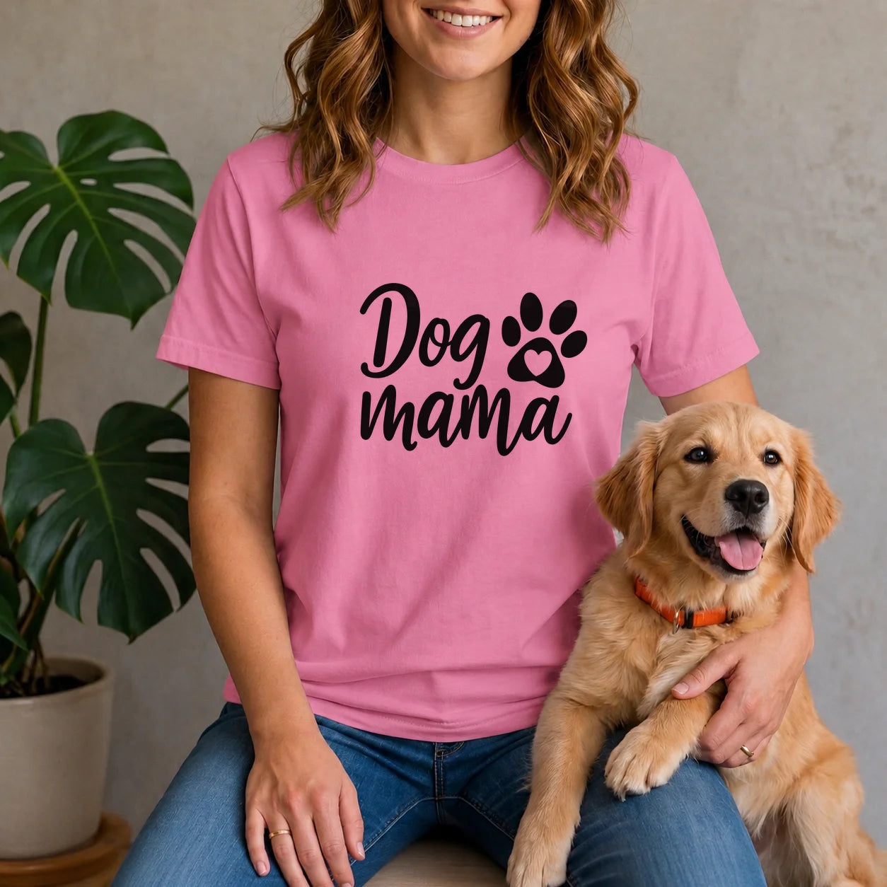 Dog Mama Heart Paw Shirt