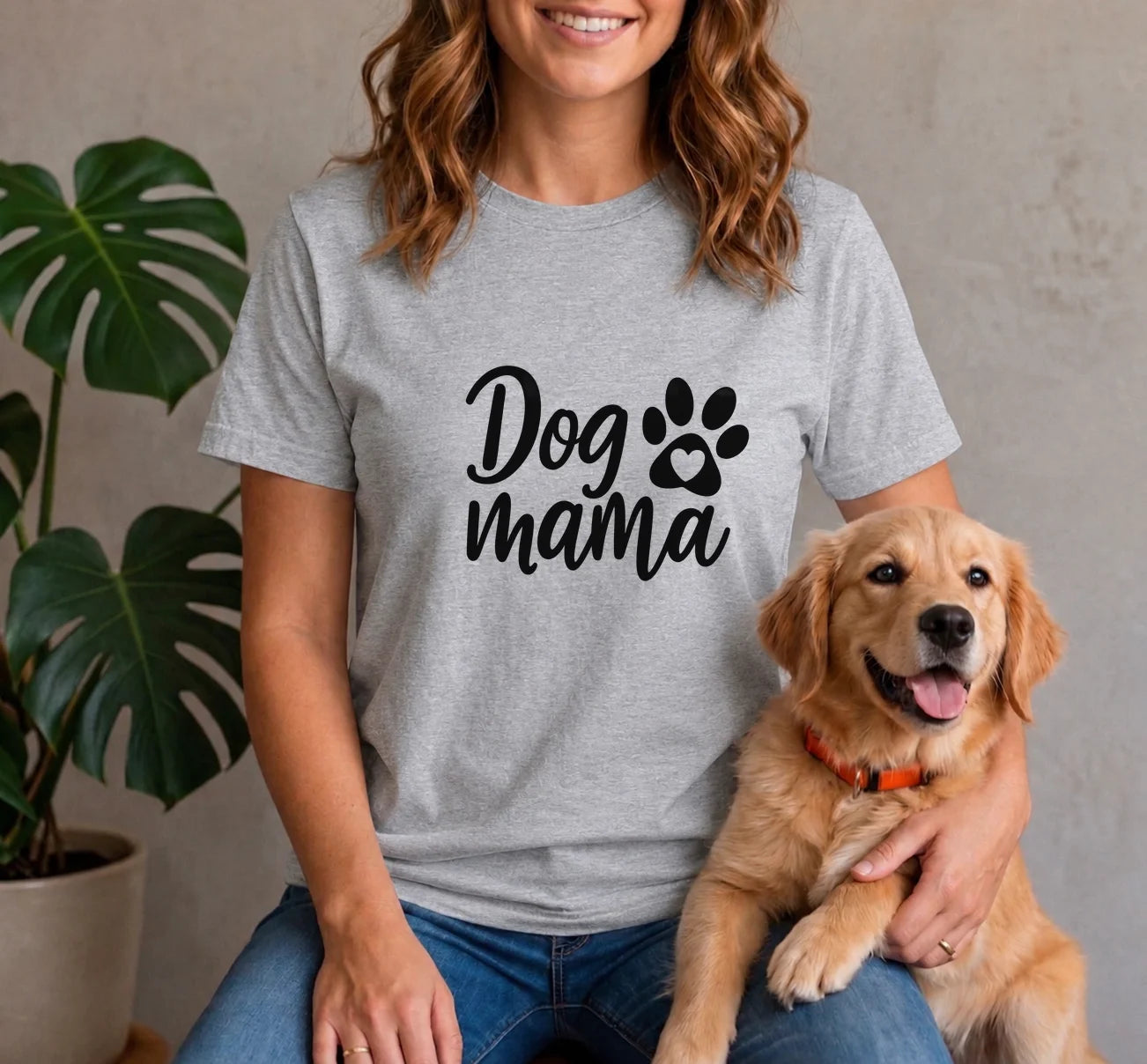 Dog Mama Heart Paw Shirt